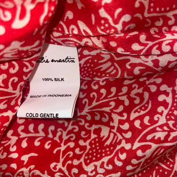 New! Natalie Martin Orange Floral Silk Bella Maxi Skirt 🧡 Small - Picture 16 of 16